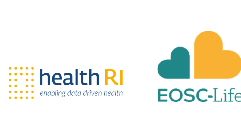 Health RI and EOSC-Life logos on white background